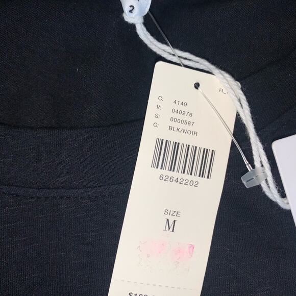 NWT Anthropologie Sundry Side Shirred Jersey Midi Dress black basic midi dress L - Picture 13 of 15